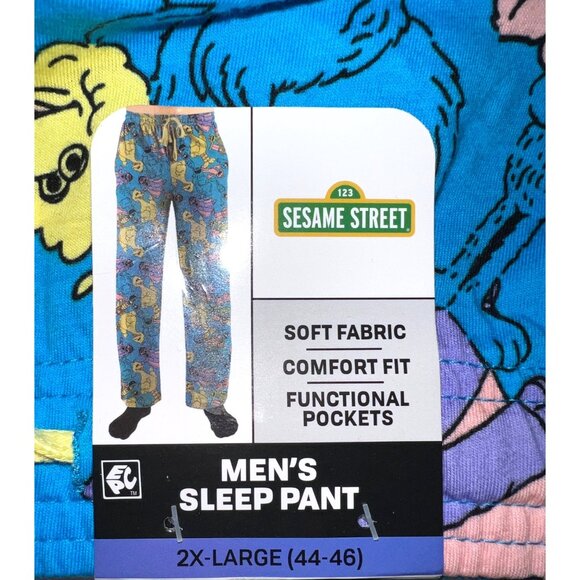 Sesame Street Mens 2X-Large Sleep Pants Soft Fabric Comfort Fit - Picture 2 of 2